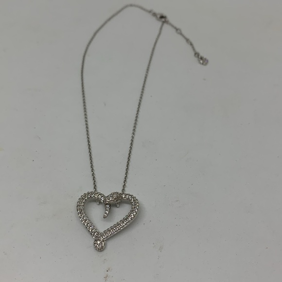 Swarovski Snake Heart Shaped 525 Silver Bling Necklace - Picture 5 of 5